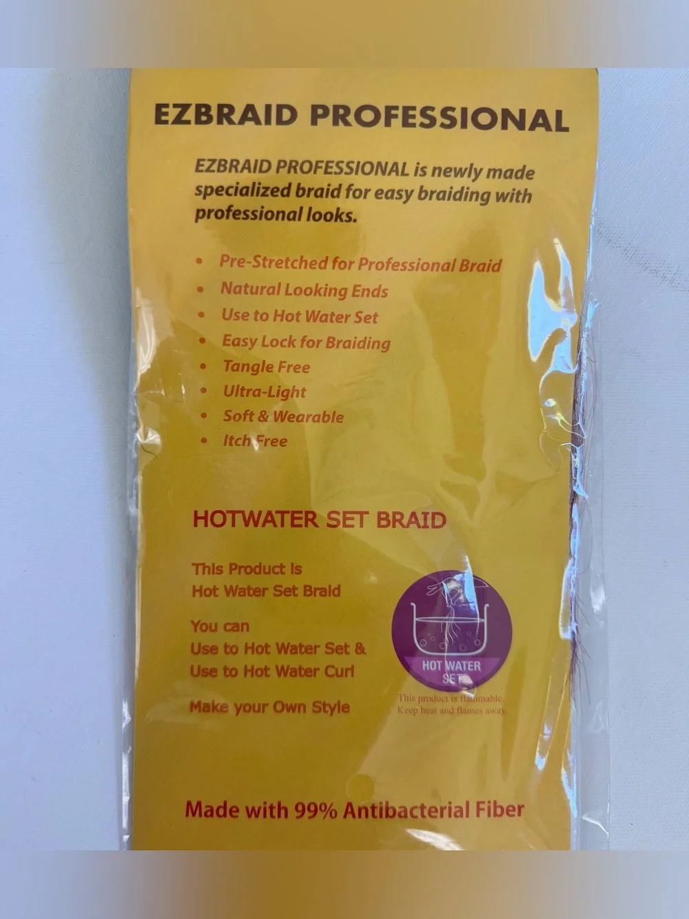 Professional Pre-Stretched Synthetic Easy Braid Hair Color T1B/900 & T1B/350 NWT